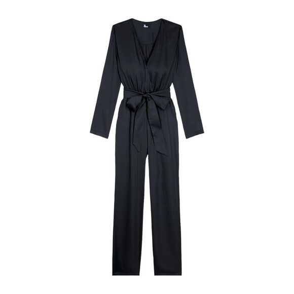 THE KOOPLES NWT Satin jumpsuit in Black Size M - Picture 1 of 11